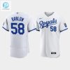 Scott Barlow 58 Kansas City Royals Mens 202223 Home Jersey White Jersey stylepulseusa 1