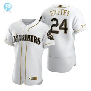 Seattle Mariners 24 Ken Griffey Jr. Mlb Golden Brandedition White Jersey Gift For Mariners Fans stylepulseusa 1 1