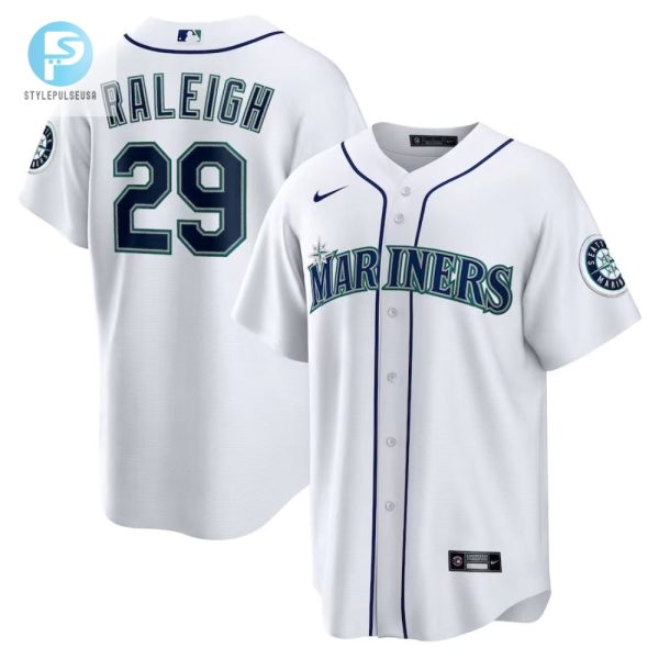 Seattle Mariners 29 Cal Raleigh Home Replica Jersey White stylepulseusa 1 1