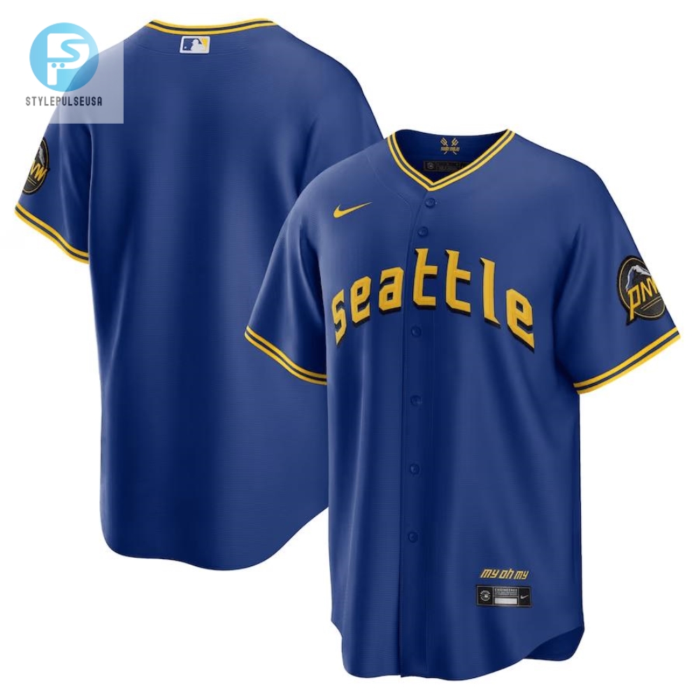 Seattle Mariners 2023 City Connect Men Game Jersey  Royal 