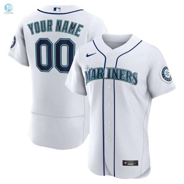 Seattle Mariners Home Authentic Custom Jersey White Custom Jerseys Mlb stylepulseusa 1