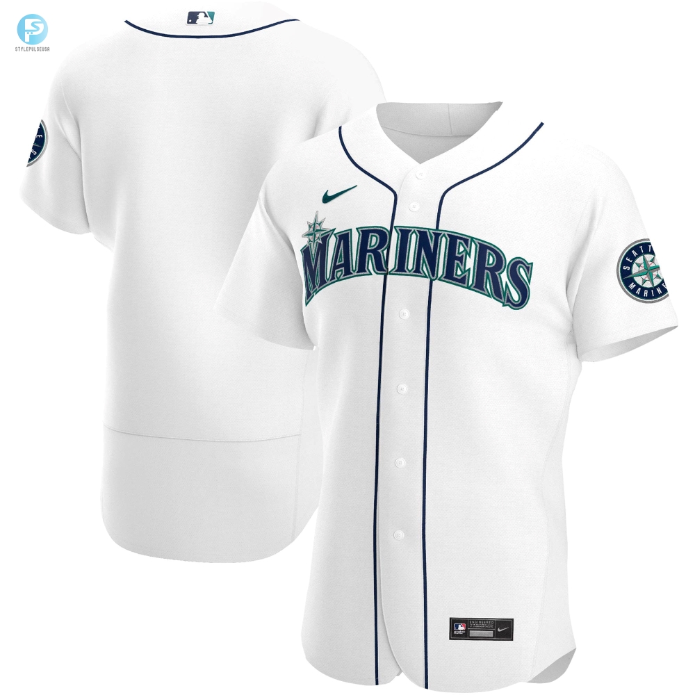 Seattle Mariners Home Authentic Team Jersey  White Mlb 