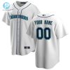 Seattle Mariners Home Custom Men Jersey White stylepulseusa 1