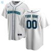 Seattle Mariners Home Replica Custom Jersey White Custom Jerseys Mlb stylepulseusa 1