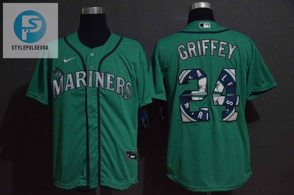 Seattle Mariners Ken Griffey Jr 24 2020 Mlb Green Jersey 