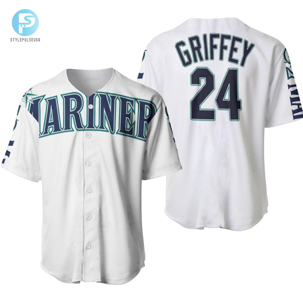 Seattle Mariners Ken Griffey Jr 24 2020 Mlb White Baseball Jersey 