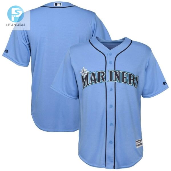 Seattle Mariners Official Cool Base Team Jersey Light Blue stylepulseusa 1