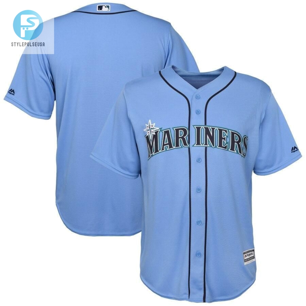 Seattle Mariners Official Cool Base Team Jersey  Light Blue 