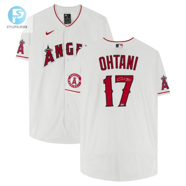 Shohei Ohtani 17 Los Angeles Angels Autographed Jersey White stylepulseusa 1