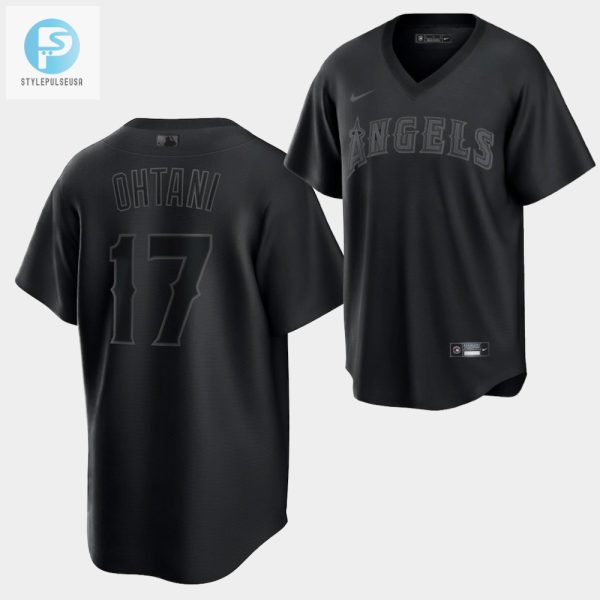 Shohei Ohtani Los Angeles Angels Black Fashion 17 Jersey stylepulseusa 1 1