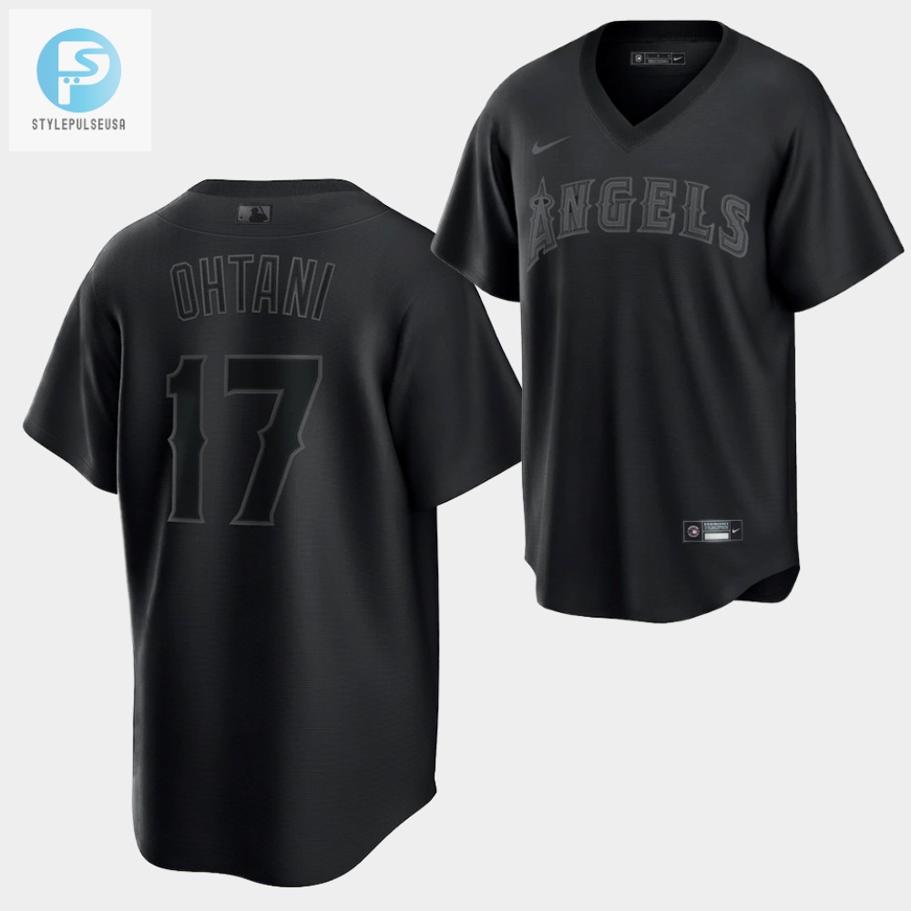 Shohei Ohtani Los Angeles Angels Black Fashion 17 Jersey 