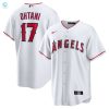 Shohei Ohtani Los Angeles Angels Home Replica Player Name Jersey White Mlb stylepulseusa 1