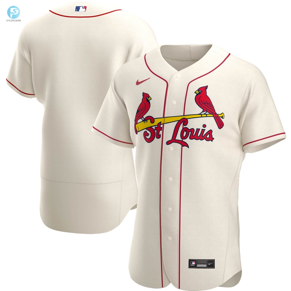 St Louis Cardinals Alternate Authentic Team Jersey Cream Mlb 