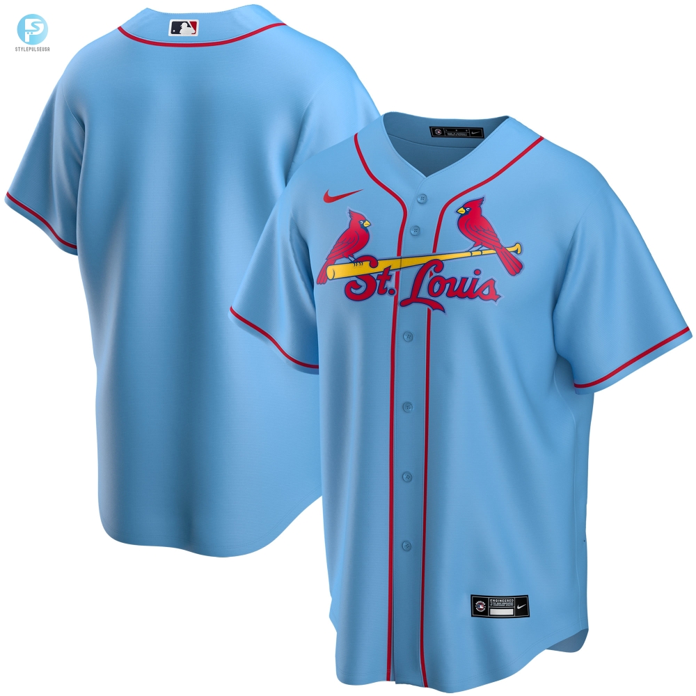 St Louis Cardinals Alternate Replica Team Jersey Light Blue Mlb 