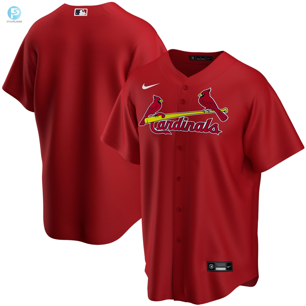 St Louis Cardinals Alternate Replica Team Jersey Red Mlb Ver 1 