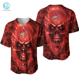 St Louis Cardinals Mlb Fan Skull Baseball Jersey stylepulseusa 1 1