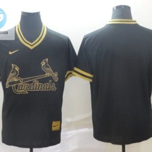 St Louis Cardinals Mlb Gold Brandedition Black Personalized Jersey stylepulseusa 1 1