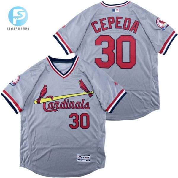 St Louis Cardinals Orlando Cepeda 30 2020 Mlb Grey Jersey stylepulseusa 1