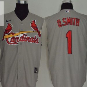 St Louis Cardinals Ozzie Smith 1 2020 Mlb Grey Jersey stylepulseusa 1 1