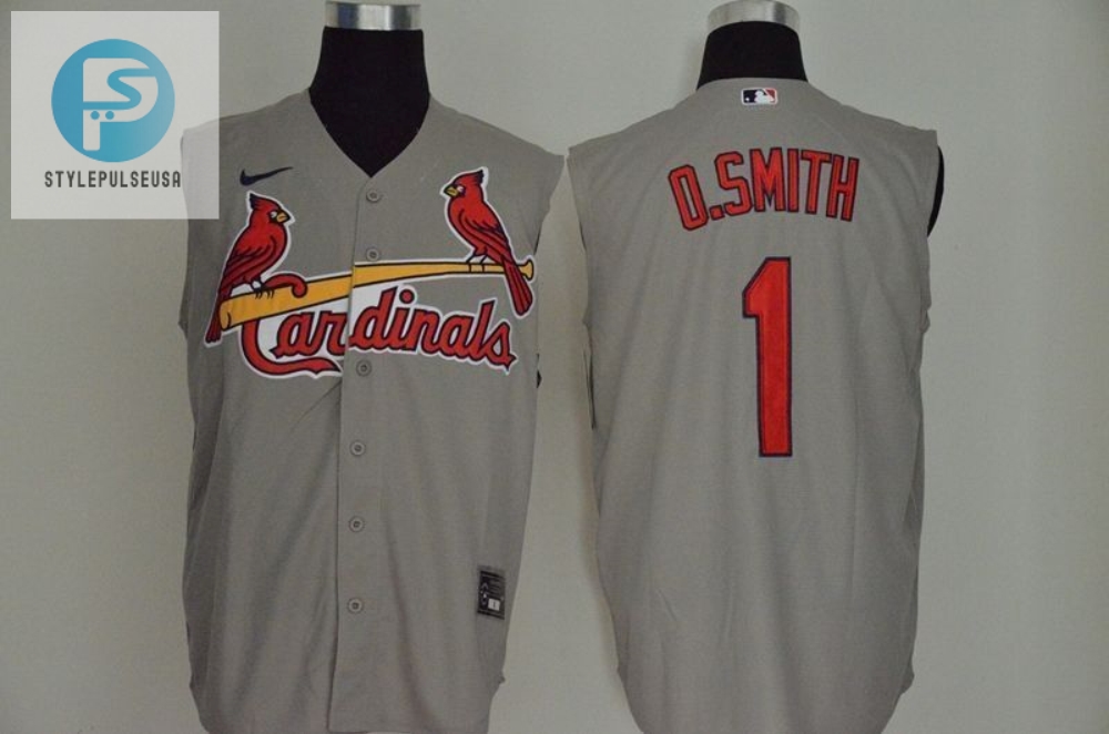 St Louis Cardinals Ozzie Smith 1 2020 Mlb Grey Jersey 