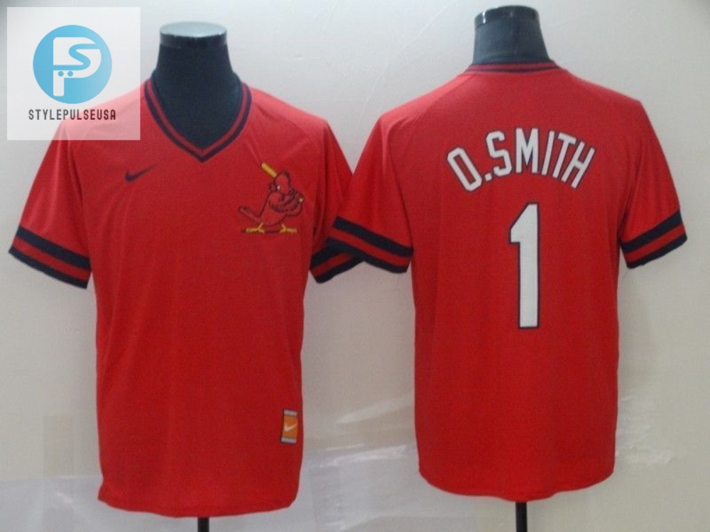 St Louis Cardinals Ozzie Smith 1 2020 Mlb Red Jersey 