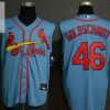 St Louis Cardinals Paul Goldschmidt 46 2020 Mlb Blue Jersey stylepulseusa 1