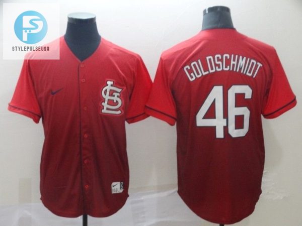 St Louis Cardinals Paul Goldschmidt 46 2020 Mlb Gradient Red Jersey stylepulseusa 1