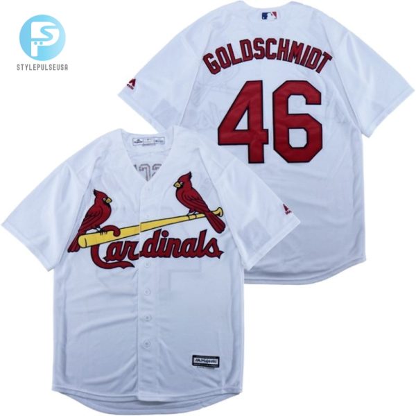 St Louis Cardinals Paul Goldschmidt 46 2020 Mlb White Jersey stylepulseusa 1