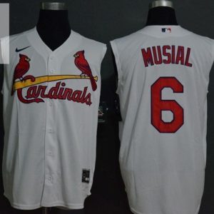 St Louis Cardinals Stan Musial 6 2020 Mlb White Jersey stylepulseusa 1 1