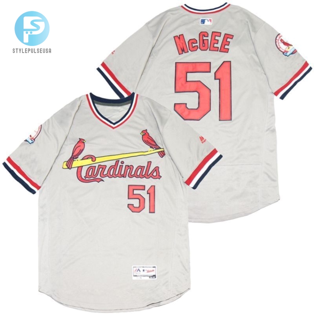 St Louis Cardinals Willie Mcgee 51 2020 Mlb Light Grey Jersey 