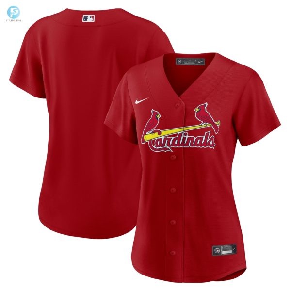 St Louis Cardinals Womens Alternate Replica Team Jersey Red Mlb stylepulseusa 1