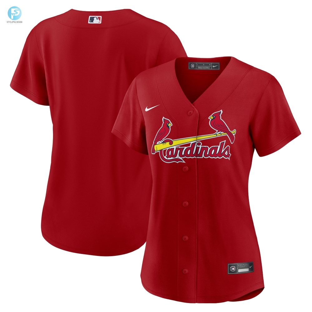 St Louis Cardinals Womens Alternate Replica Team Jersey Red Mlb 