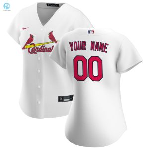 St Louis Cardinals Womens Home Replica Custom Jersey White Custom Jerseys Mlb stylepulseusa 1 1