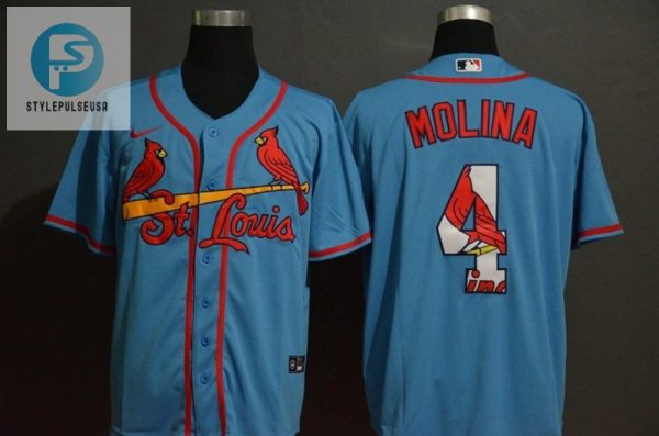 St Louis Cardinals Yadier Molina 4 2020 Mlb Blue Jersey stylepulseusa 1