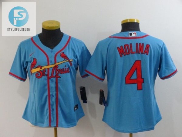 St Louis Cardinals Yadier Molina 4 2020 Mlb Blue Womens Jersey stylepulseusa 1