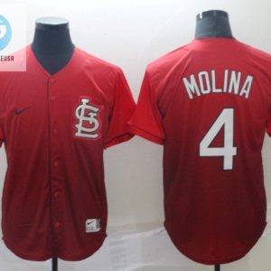 St Louis Cardinals Yadier Molina 4 2020 Mlb Gradient Red Jersey stylepulseusa 1 1