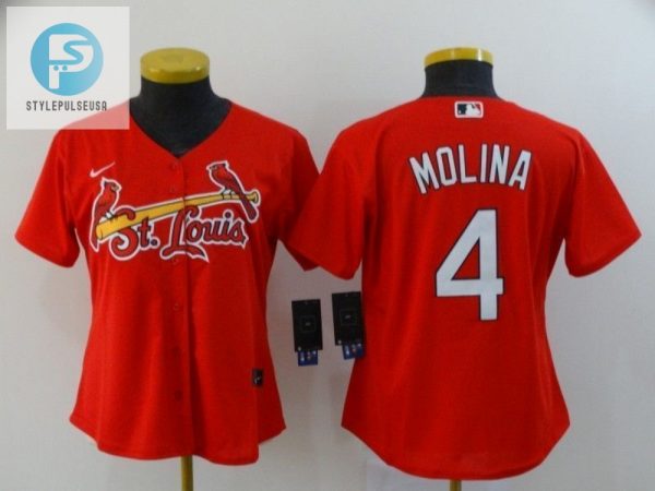 St Louis Cardinals Yadier Molina 4 2020 Mlb Red Orange Womens Jersey stylepulseusa 1