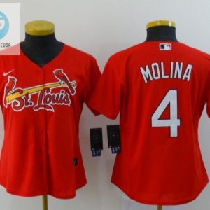 St Louis Cardinals Yadier Molina 4 2020 Mlb Red Orange Womens Jersey stylepulseusa 1 1