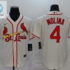 St Louis Cardinals Yadier Molina 4 2020 Mlb White Jersey A1 stylepulseusa 1