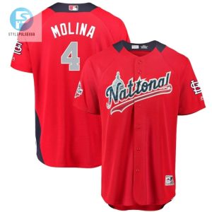 St Louis Cardinals Yadier Molina 4 Red Mlb Allstar Jersey stylepulseusa 1 1