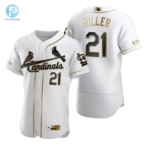 St. Louis Cardinals 21 Andrew Miller Mlb Golden Brandedition White Jersey Gift For Cardinals Fans stylepulseusa 1 1