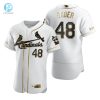 St. Louis Cardinals 48 Harrison Bader Mlb Golden Brandedition White Jersey Gift For Cardinals Fans stylepulseusa 1