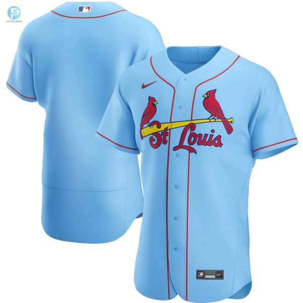 St. Louis Cardinals Alternate Authentic Team Jersey Light Blue Mlb stylepulseusa 1