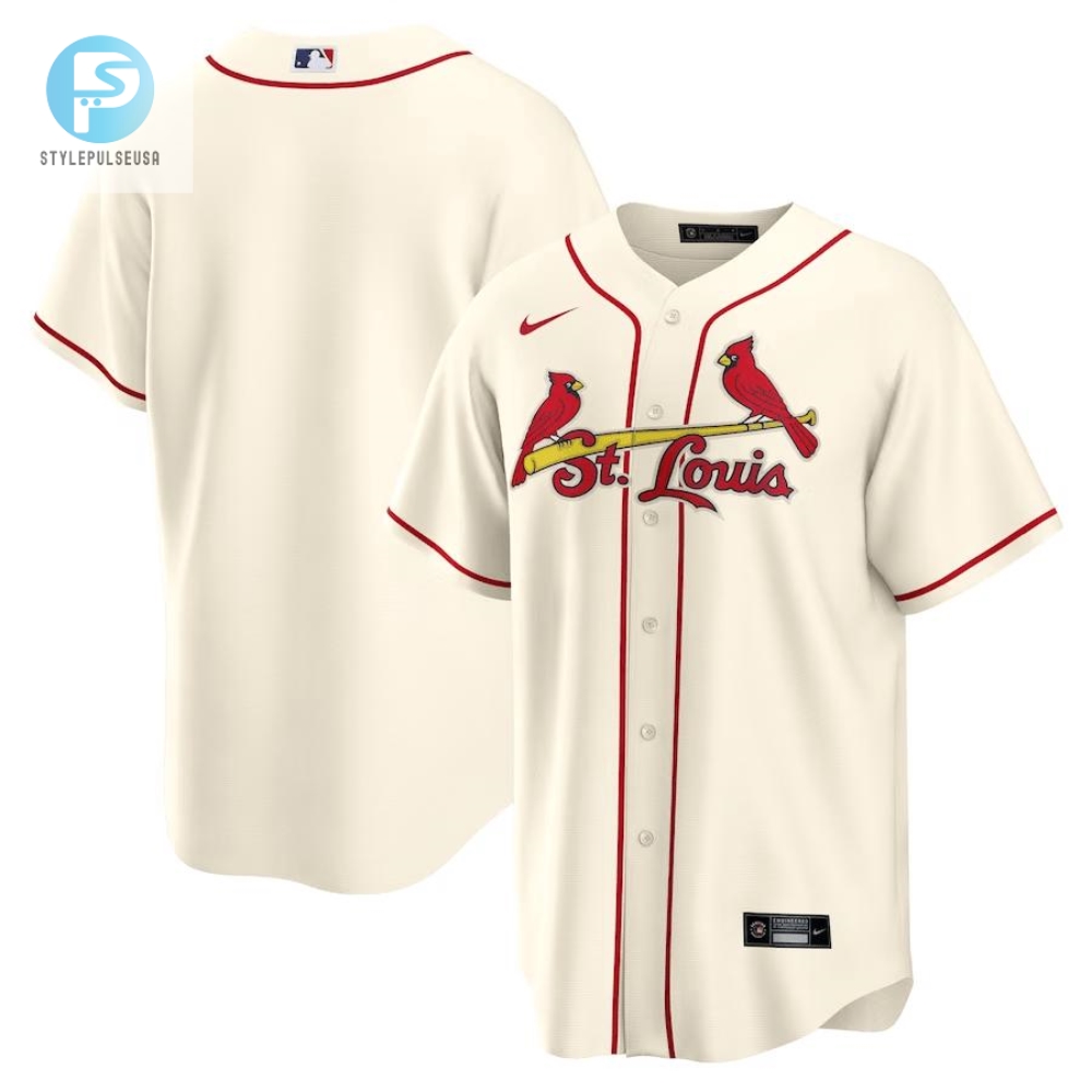 St. Louis Cardinals Alternate Team Men Jersey  Cream 