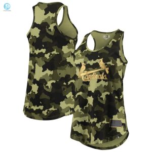 St. Louis Cardinals New Era Womens 2022 Mlb Armed Forces Day Camo Racerback Tank Top Green stylepulseusa 1 1