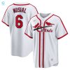 Stan Musial St. Louis Cardinals Home Cooperstown Collection Player Jersey White Mlb stylepulseusa 1