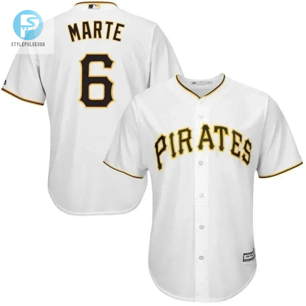 Starling Marte Pittsburgh Pirates Cool Base Player Jersey  White 