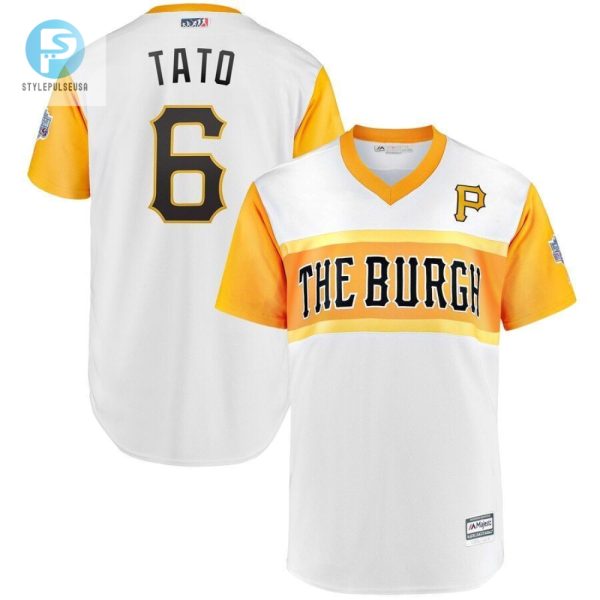 Starling Marte Tato Pittsburgh Pirates Majestic 2019 Mlb Little League Classic Player Jersey White 2019 stylepulseusa 1