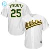 Stephen Piscotty Oakland Athletics Cool Base Player Jersey White stylepulseusa 1