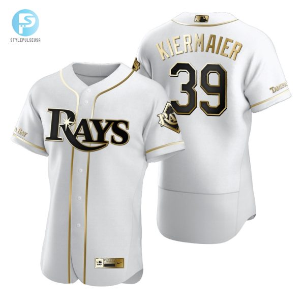 Tampa Bay Rays 39 Kevin Kiermaier Mlb Golden Brandedition White Jersey Gift For Rays Fans stylepulseusa 1